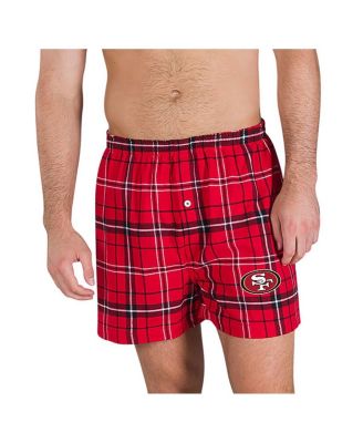 Men's Scarlet/Black San Francisco 49ers Ultimate Flannel Boxers