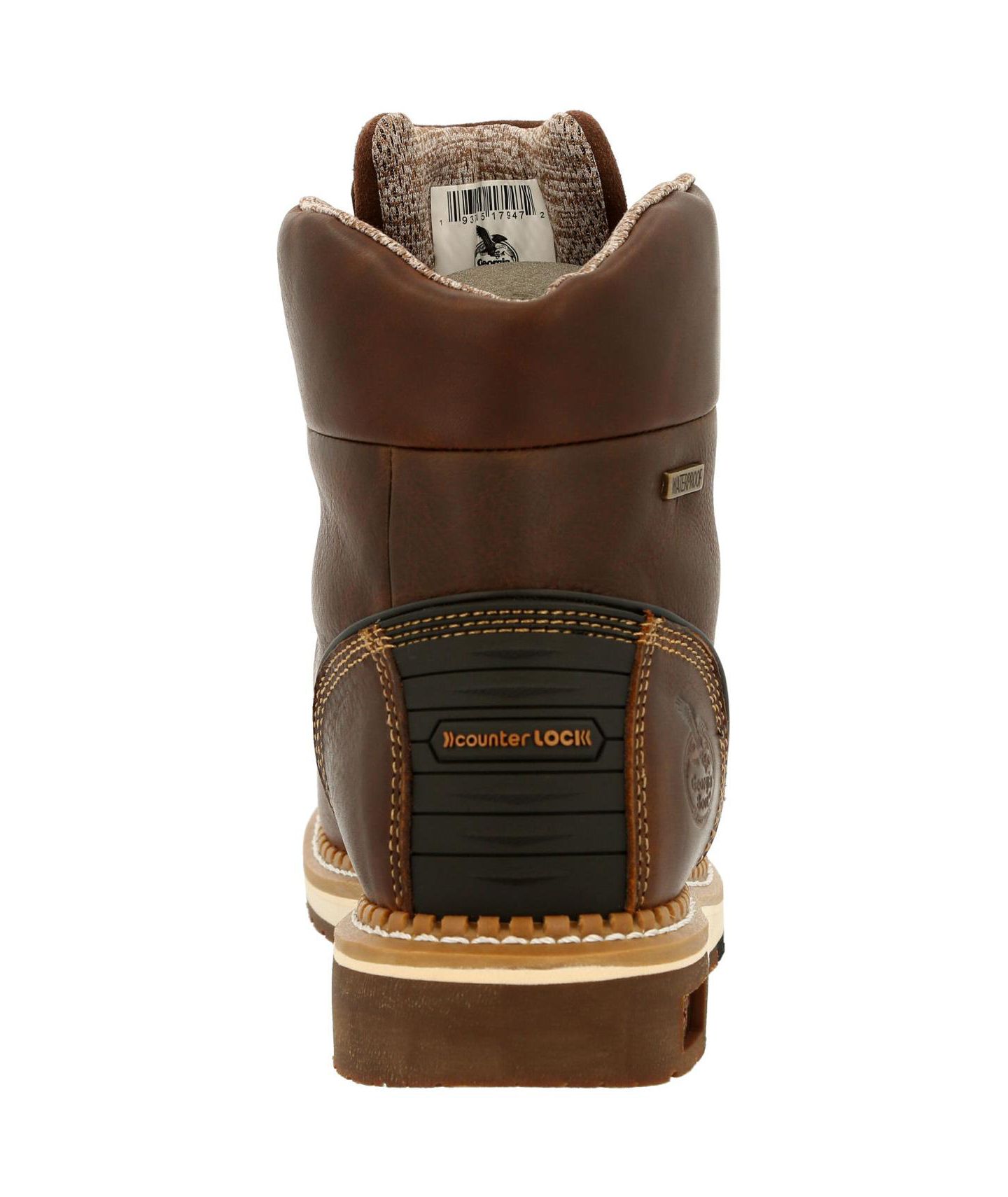 Мужские ботинки GEORGIA BOOT Amp LT Wedge Waterproof Moc-Toe Work Boot, цвет: Коричневый — фото 3