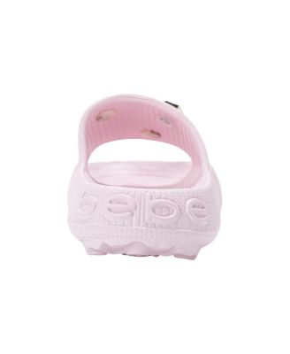 Little Girls Girls  EVA Slide – Lightweight Comfy Slide Sandals with Metal Charms