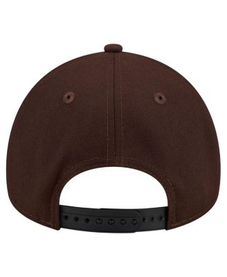 Men's Dark Brown Denver Broncos Burnt Wood A-Frame 9FORTY Adjustable Hat