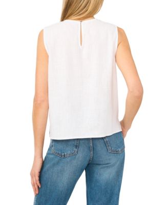 Women's Sleeveless Crewneck Blouse
