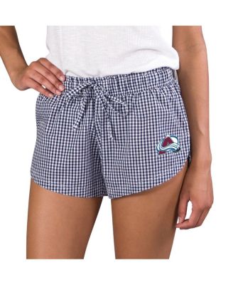 Women's Navy/White Colorado Avalanche Tradition Woven Shorts