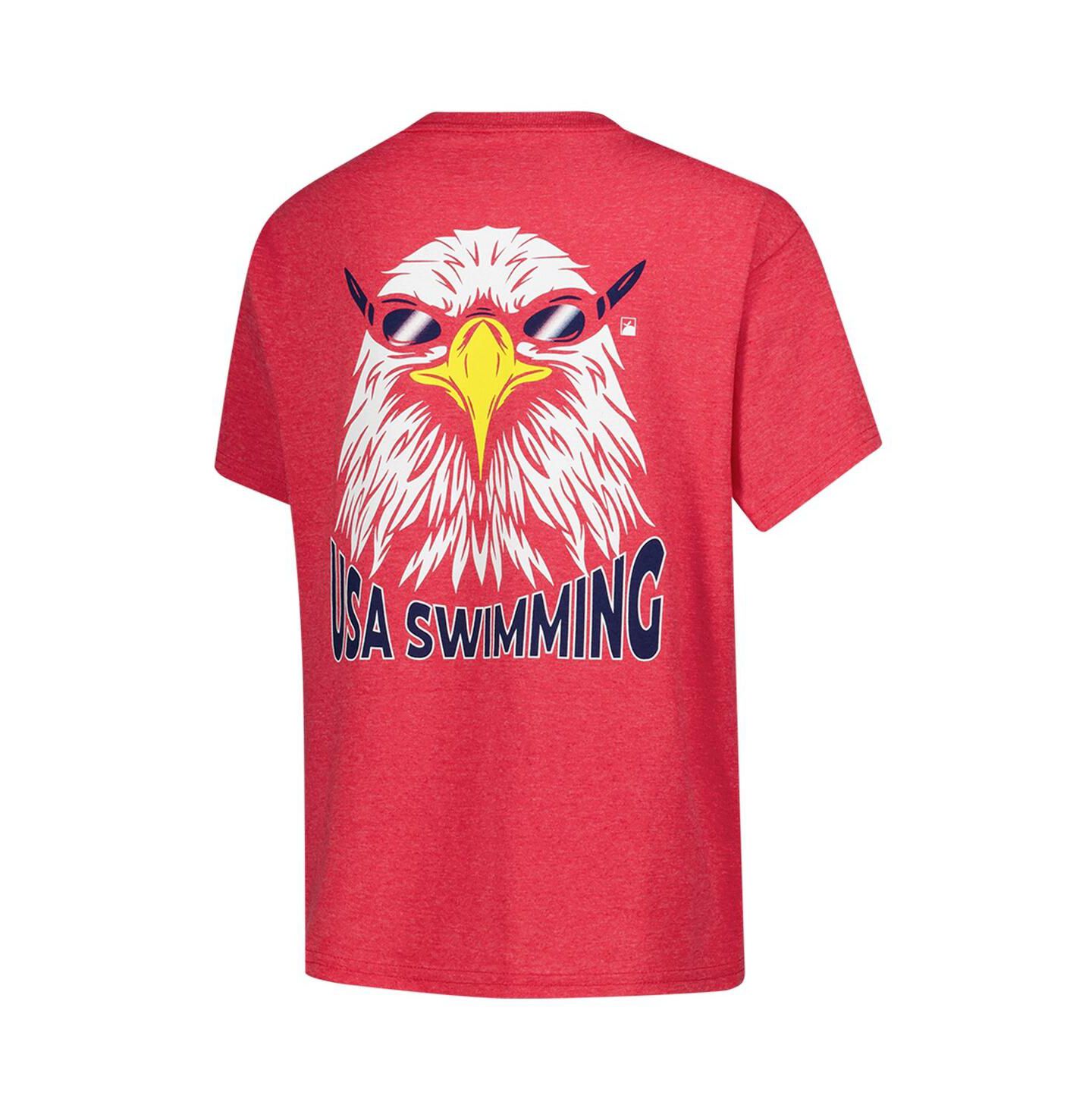 Детская футболка Flomotion Red USA Swimming Team Eagle Eye Splash — фото 3