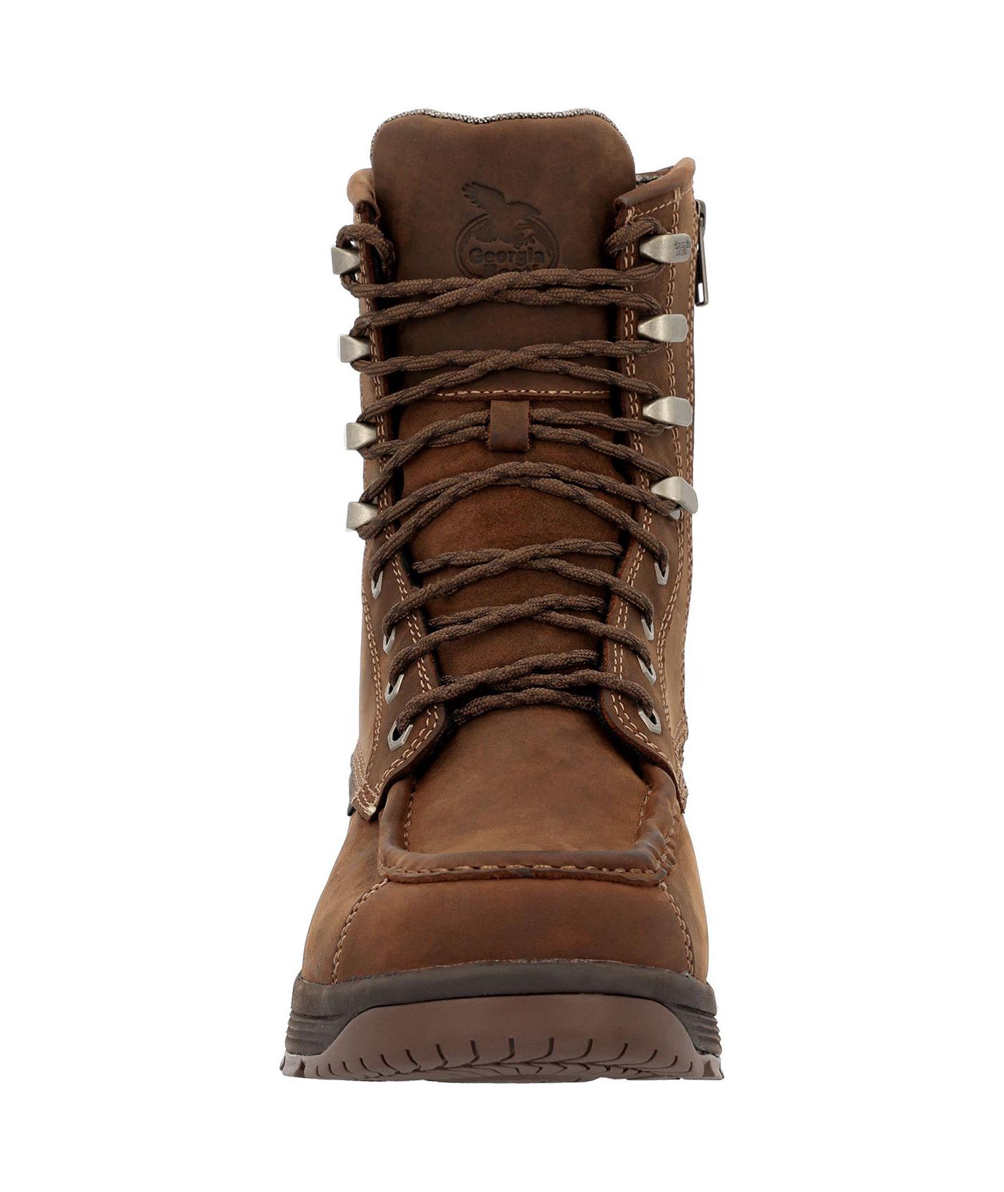 Мужские ботинки GEORGIA BOOT Athens SuperLyte 8" Waterproof Side-Zip Moc Toe Work Boot, цвет: Коричневый — фото 5