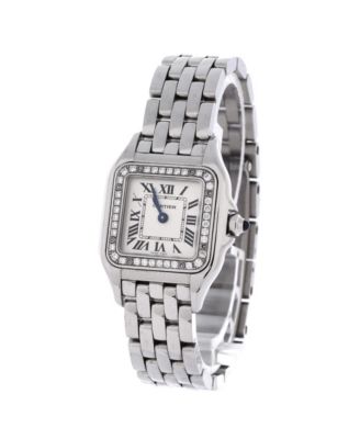 Panthere de Cartier Quartz Watch in Stainless Steel with Diamond Bezel 22mm