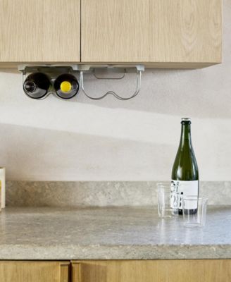 Cradle Foldable Under-Shelf Wine Rack