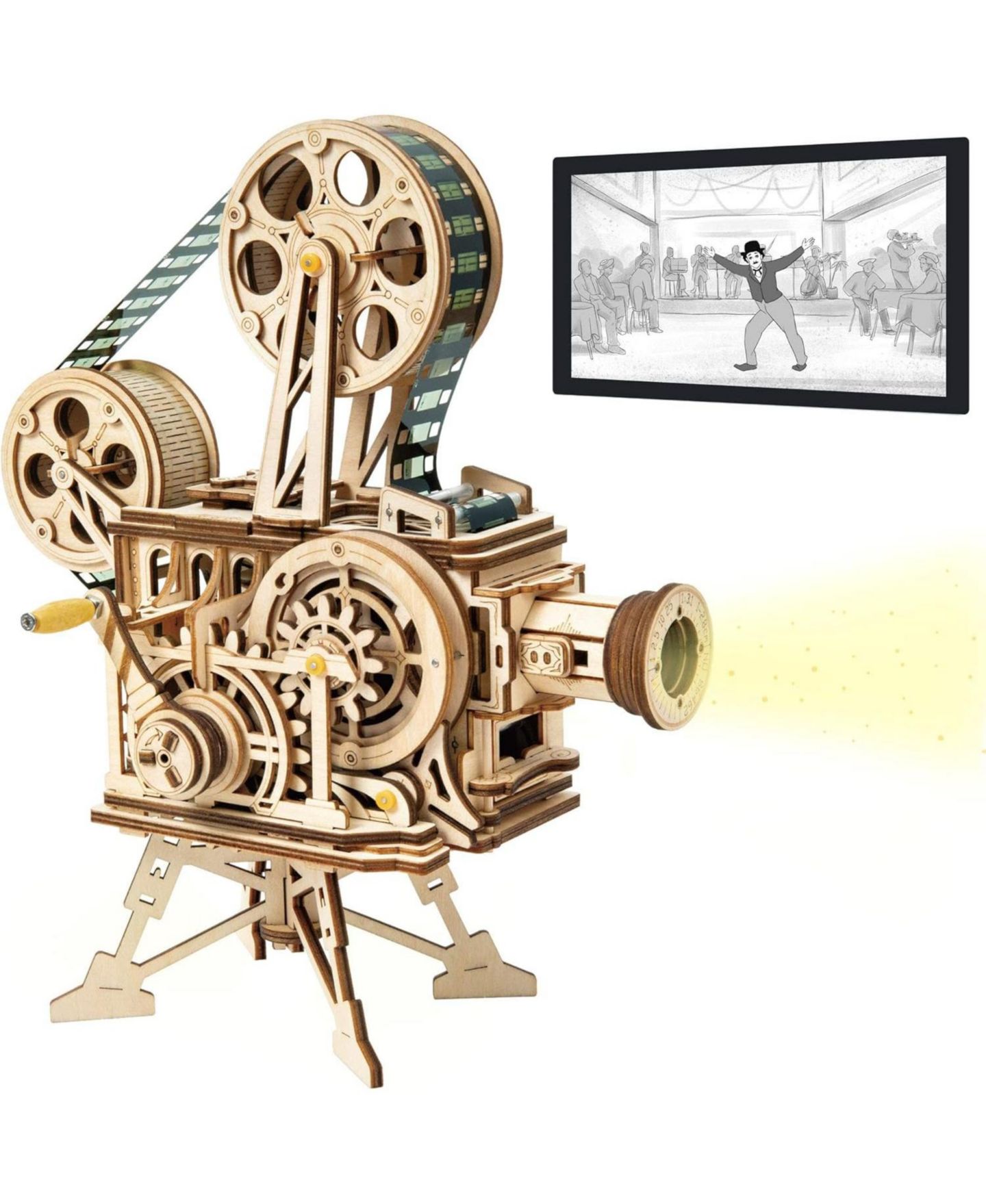 Детские конструкторы Robotime Vitascope 3D Hand-Cranked 183-Piece Puzzle, Ages 14+ — фото 1