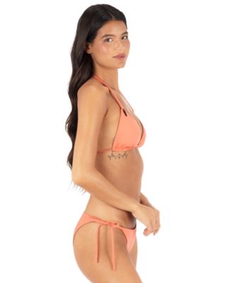 Women's Solid Reversible Side-Tie Bottoms