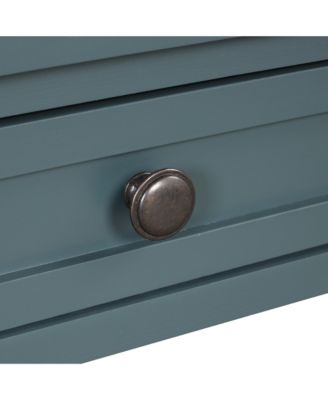 Farmhouse Console Table with Drawers & Shelf