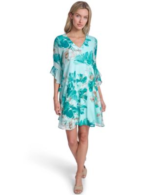 Women's V-Neck Shift Dress