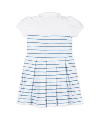 Toddler Girls Organic Puff Sleeve Pique Polo Dress