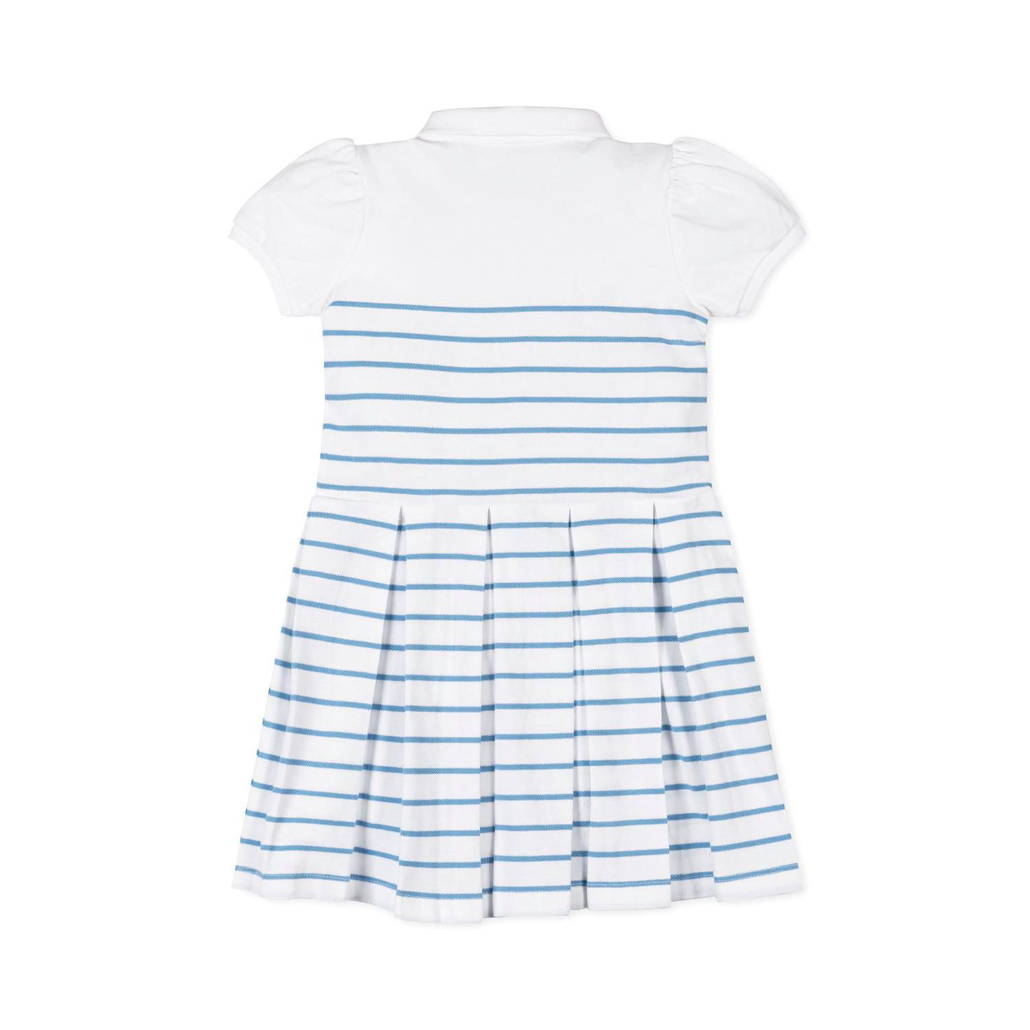 Toddler Girls Organic Puff Sleeve Pique Polo Dress