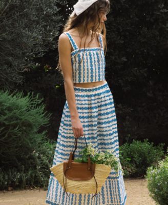 Women's Structured Sleeveless Taffeta Top