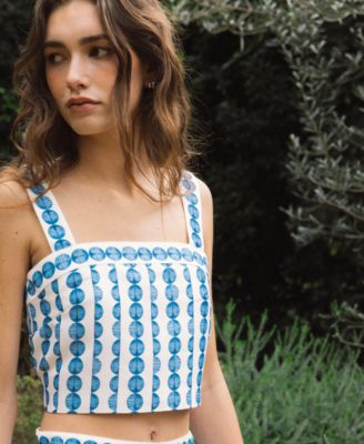 Women's Structured Taffeta Midi Skirt