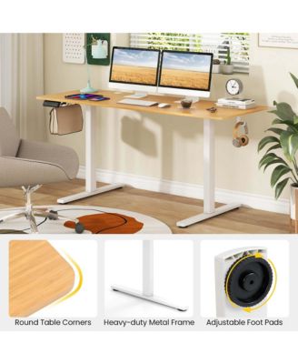63 x 24 Inch Sit Stand Desk Height Adjustable Electric Standing Desk