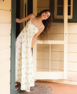 Women's Floral Print Maxi Dress