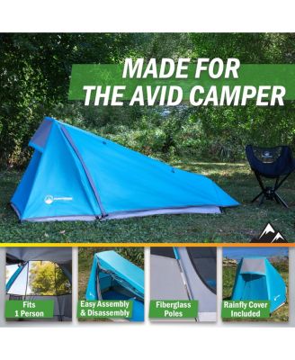 Single Person Tent Ultralight 1 Person Camping Tent with Rainfly and Carrying Bag Lightweight Outdoor Bivy Bag Shelter