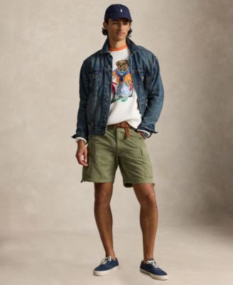 Men's Bears Print Crewneck Sweater