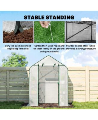 house for Outdoors, 6 Shelves house with PE Cover,