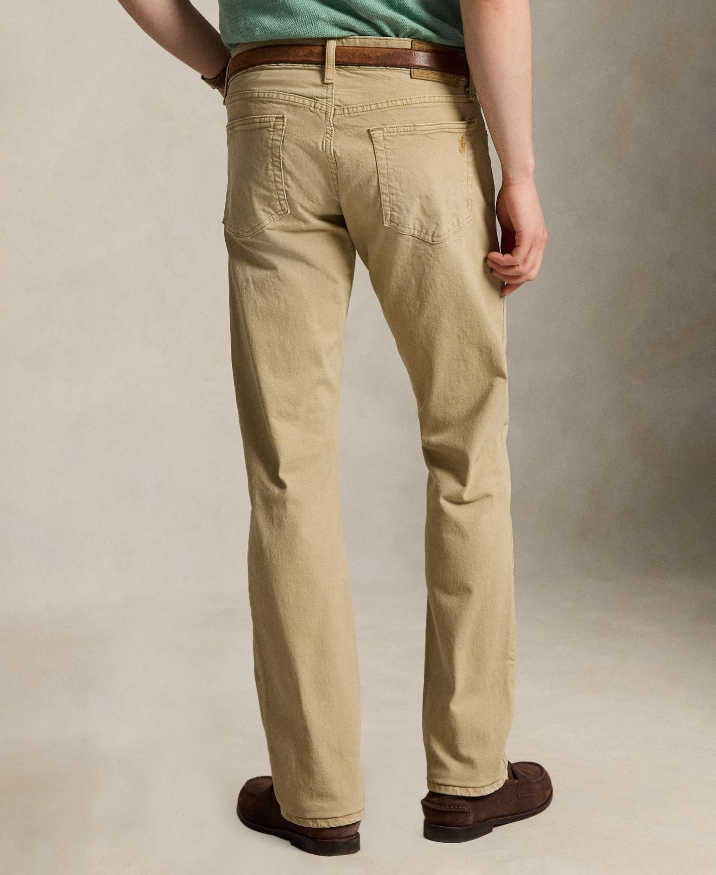 Мужские джинсы Polo Ralph Lauren Varick Slim Straight Stretch, цвет: Хаки — фото 5