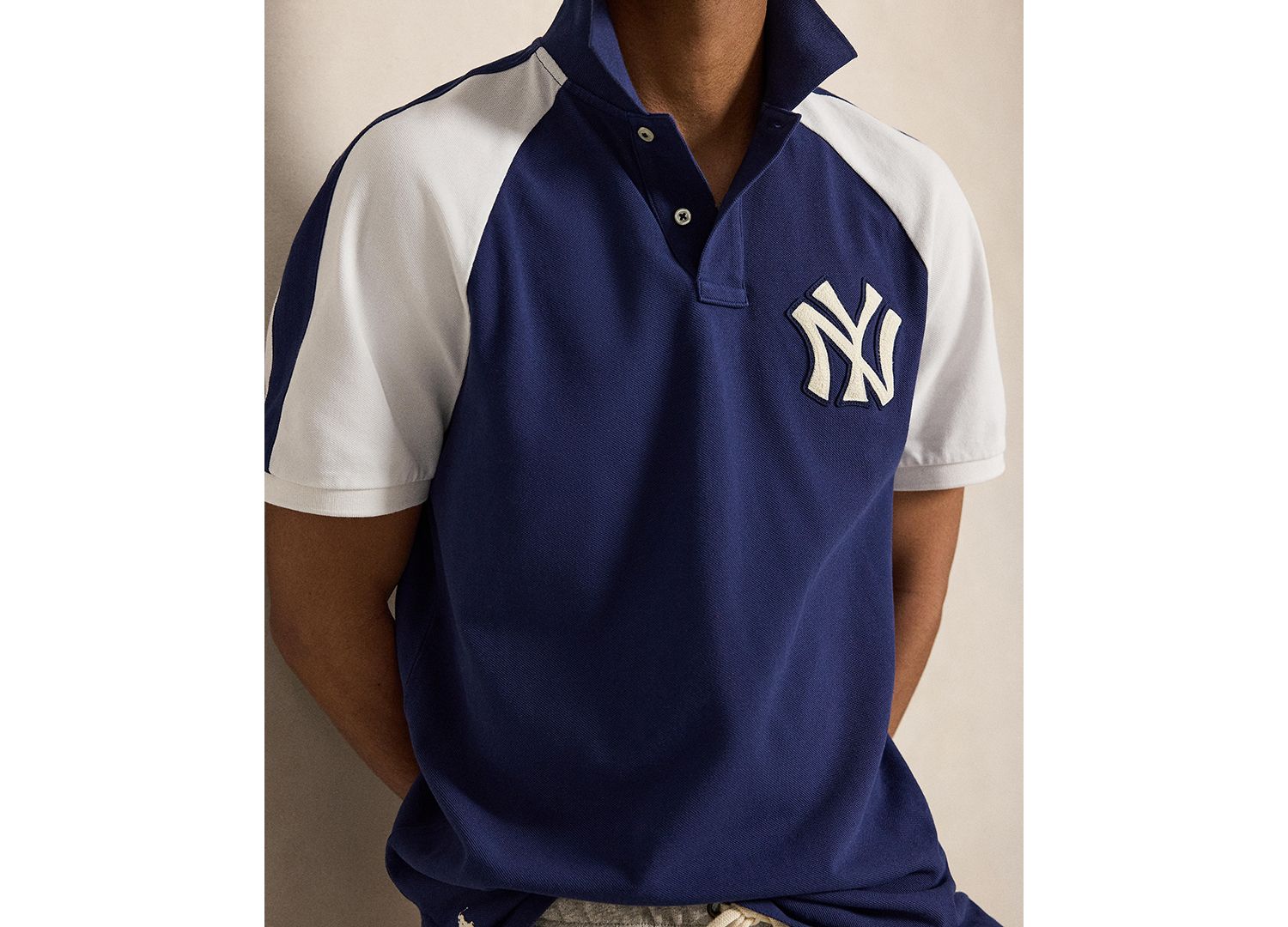 Men's Raglan Short-Sleeve Polo Shirt
