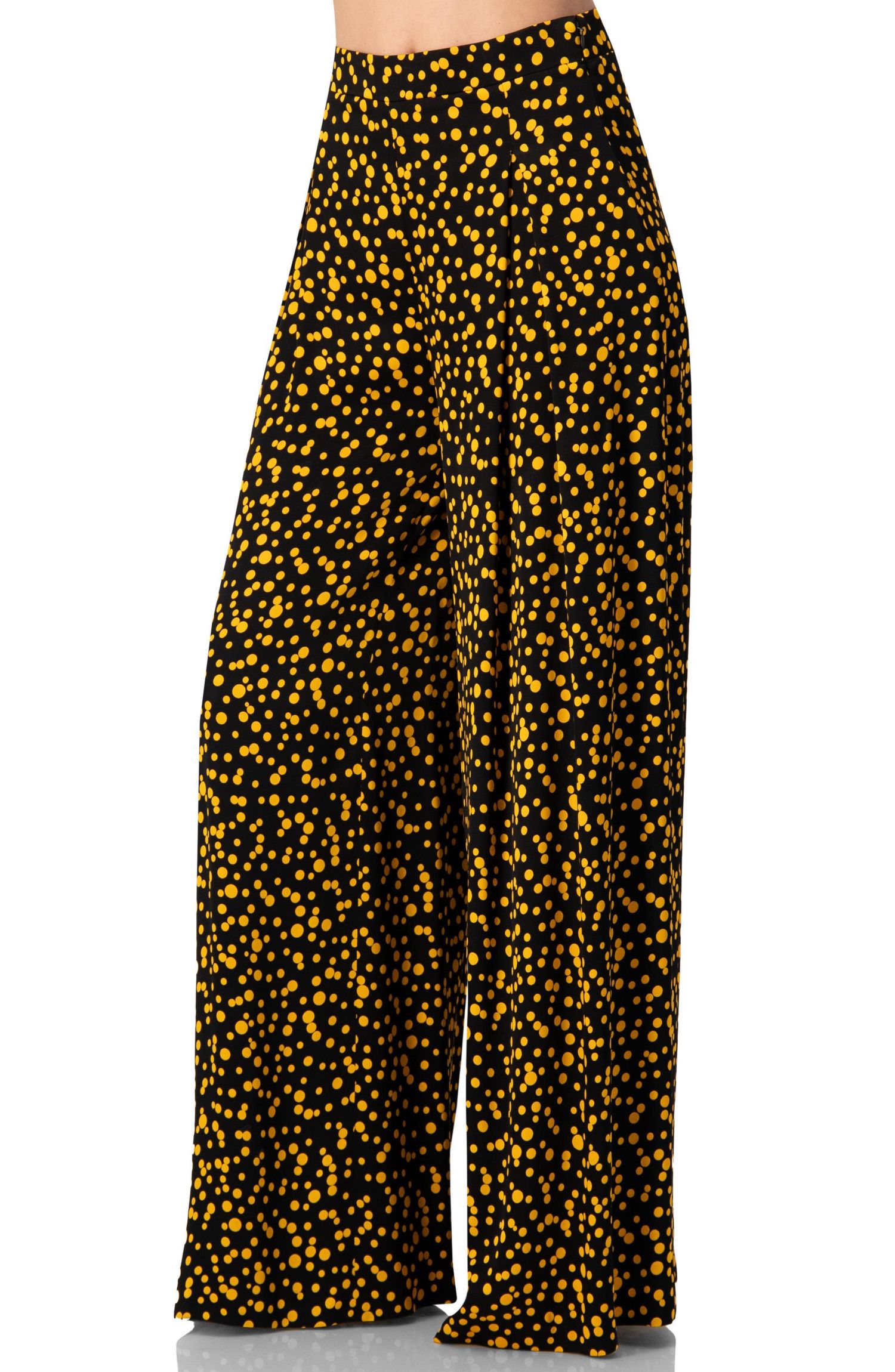 Women's Wide-Leg Polka Dot Pants