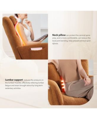 Teddy Upholstered Rocking Chair, Fluffy Nursery Glider Rocker for Adults, Comfortable Stylish Chair for Small Spaces Indoor