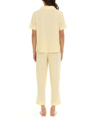 Women's Annie Notch Top and Capri Pajama 2-Piece Set