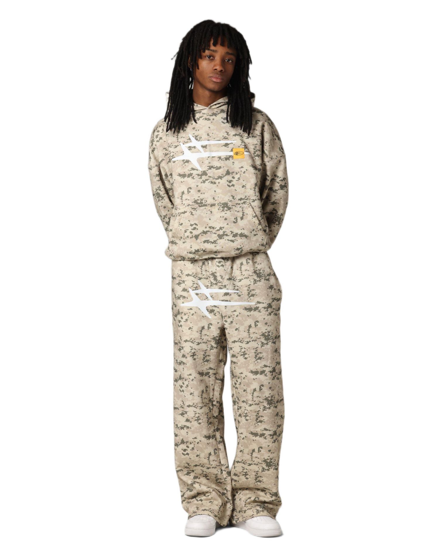 Men's Hybrid Premium Hoodie - Digi Camo