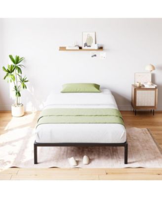 Sturdy Metal Platform Bed Frame – Twin Size, 8 Inch, Heavy Duty Steel Slat, Noise-Free, Slip-Resistant, Underbed Storage, Easy Assembly