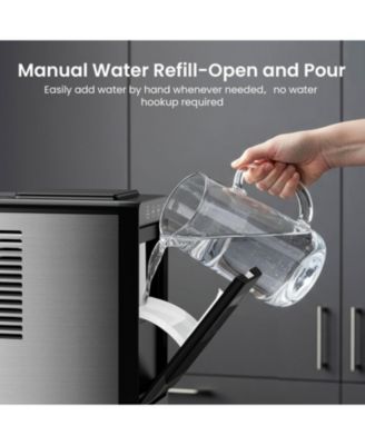 Portable Ice Maker with Carry Handle, 26 lbs. Capacity & Self-Cleaning