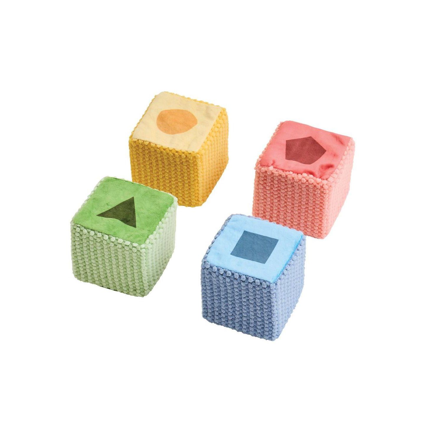 Детские конструкторы Kaplan Early Learning Soft Shape and Color Blocks, 12-Piece Set, Ages 6 Months+, цвет: Assorted Pre-Pack — фото 3