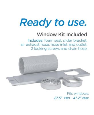 8,000 BTU Portable AC with WiFi & Remote, 3-in-1 Air Conditioner, Fan & Dehumidifier, App, Alexa & Google, Window Kit