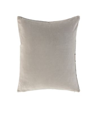 Patricia Leather Cotton Decorative Pillow, 22" x 22"