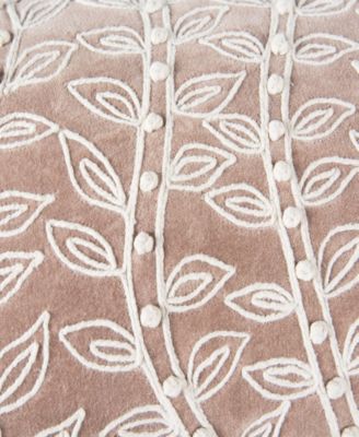 Ella Cotton Velvet Decorative Pillow, 14" x 20"