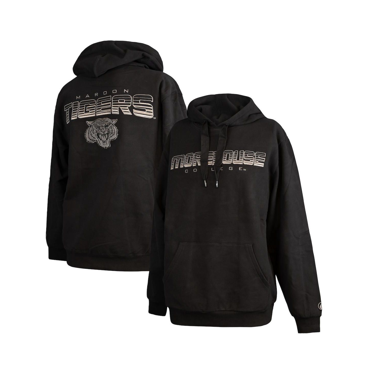 Мужское худи FISLL Black Morehouse Maroon Tigers Puff Print Sliced Pullover — фото 1