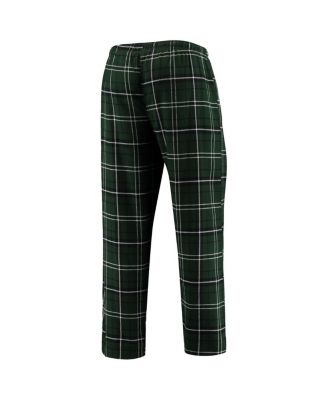 Men's Hunter Green/Black Milwaukee Bucks Ultimate Plaid Flannel Pants