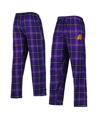 Men's Purple/Black Phoenix Suns Ultimate Plaid Flannel Pants