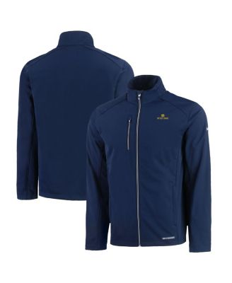 Men's Navy Notre Dame Fighting Irish Evoke Eco Softshell Full-Zip Jacket