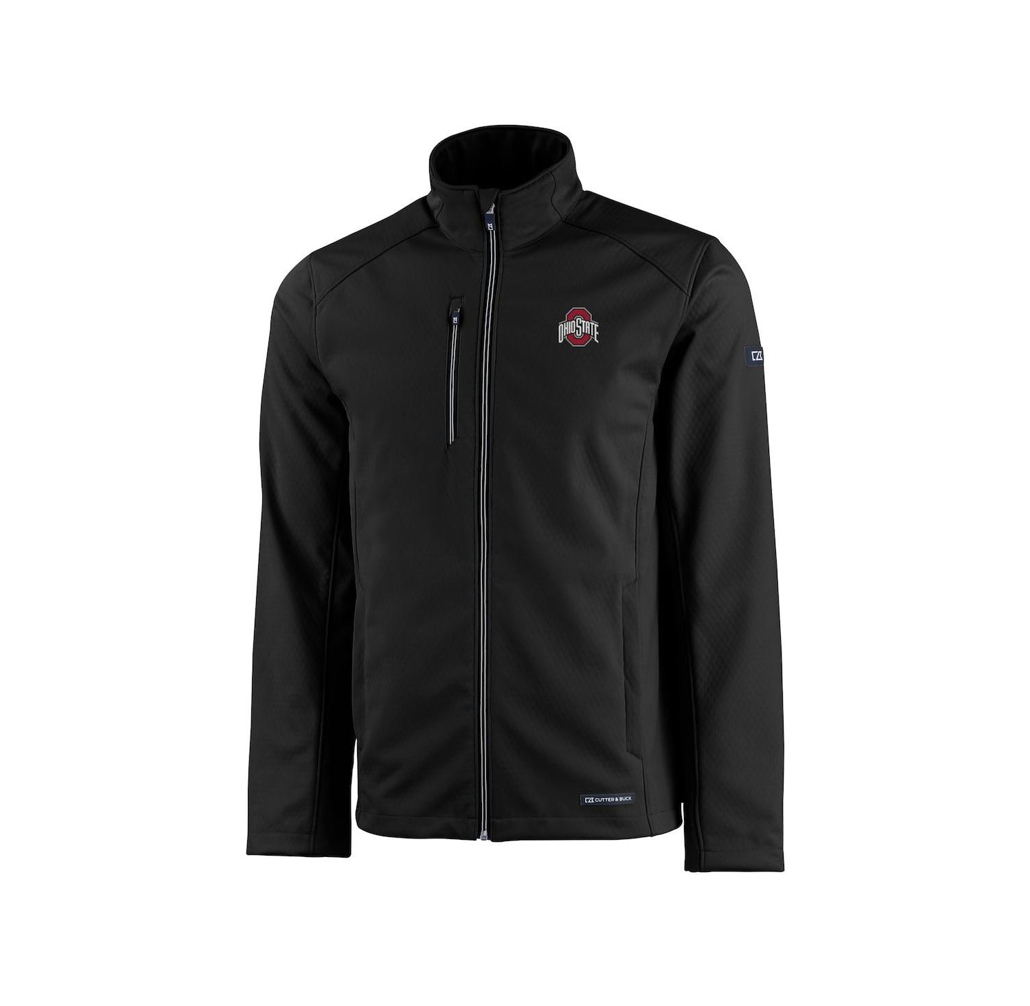 Men's Black Ohio State Buckeyes Evoke Eco Softshell Full-Zip Jacket