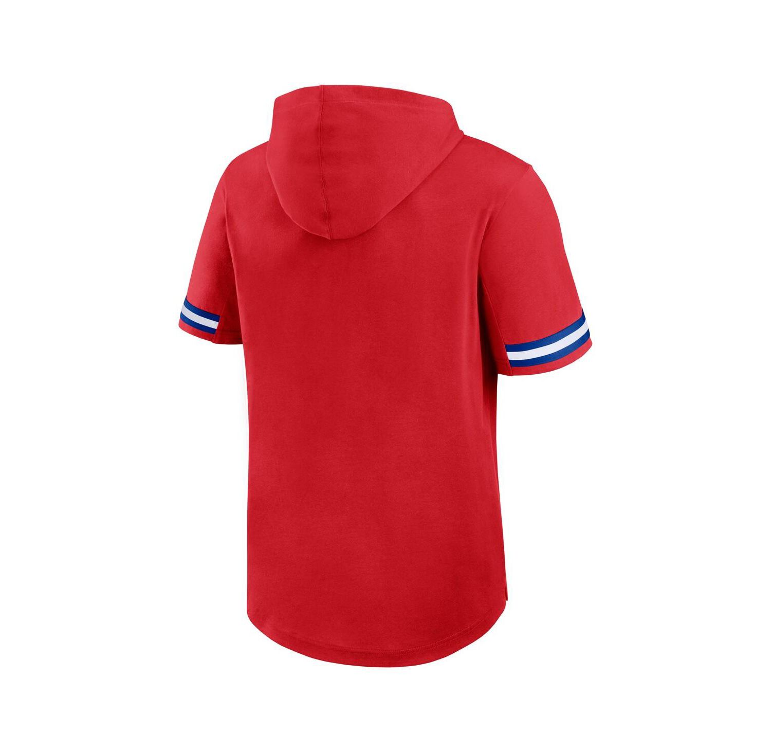 Men's Red Philadelphia Phillies Optimal Play Hooded T-Shirt