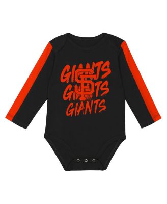 Baby Boys and Girls San Francisco Giants Double Down Bodysuit and Pants 3-Piece Set