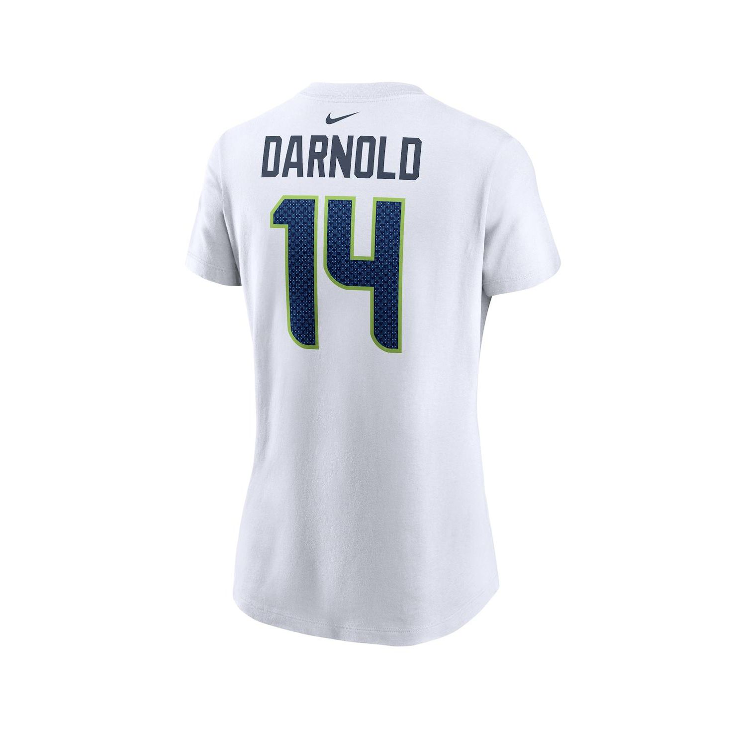 Women's Sam Darnold White Seattle Seahawks Player Name & Number T-Shirt