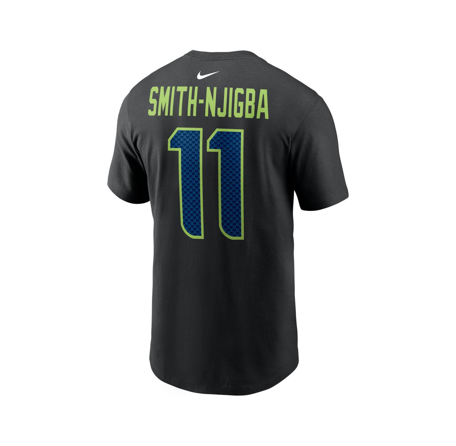 Men's Jaxon Smith-Njigba Black Seattle Seahawks Carbon Name & Number T-Shirt