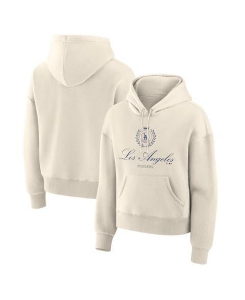 Женское флисовое худи Fanatics Los Angeles Dodgers Legacy, кремовое