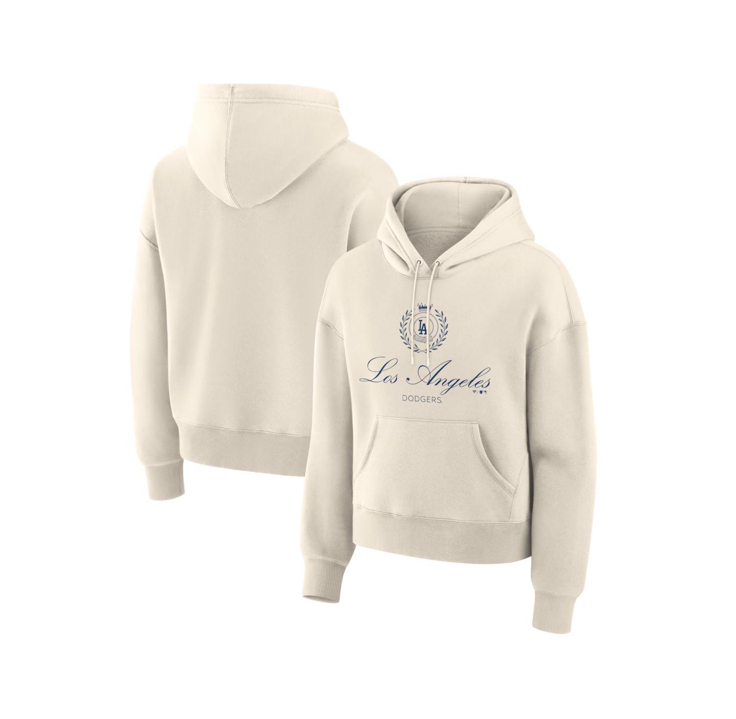 Women's Cream Los Angeles Dodgers Legacy Fleece Hoodie