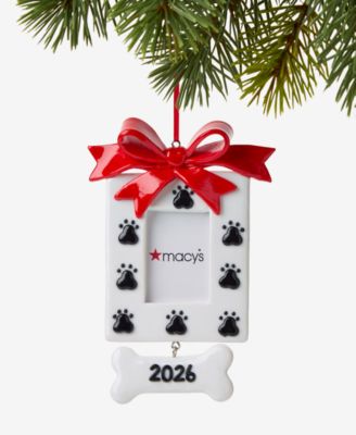 Pets Dog Print Frame Ornament