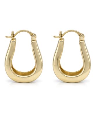 Polished Click Top Hoop Earrings