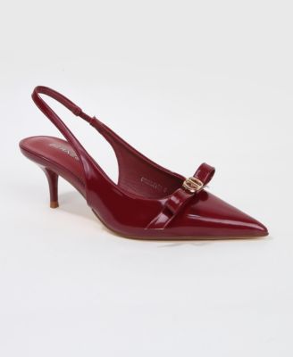 Women's Charleigh Slingback Kitten Heels with Bow Detail