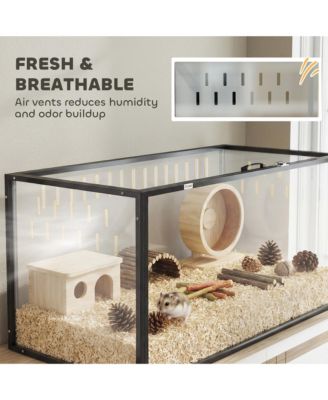 Large Acrylic Hamster Cage, Chewproof Guinea Pig Cage